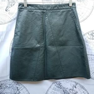 A-line Vegan Leather Zara Skirt